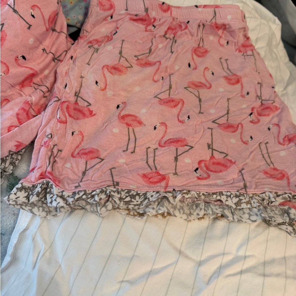 Secret Treasures Pink Flamingo Pajamas - Picture 5 of 16